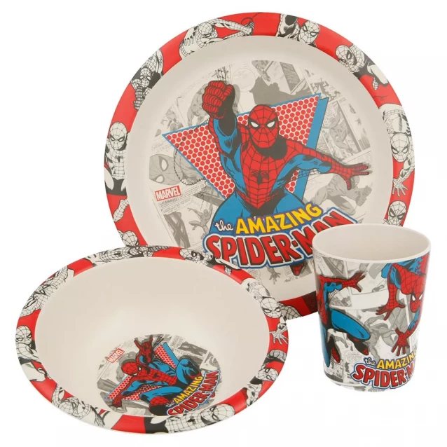 Набір посуду Stor Spider Man бамбук (Stor-01275) - 1