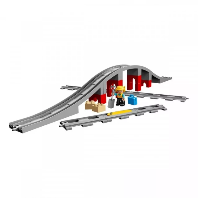 Конструктор LEGO Duplo Железнодорожный мост и рельсы (10872) - 4