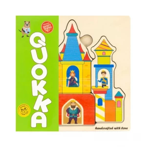 QUOKKA Деревяний пазл мозаїка "Казковий замок" дитяча іграшка