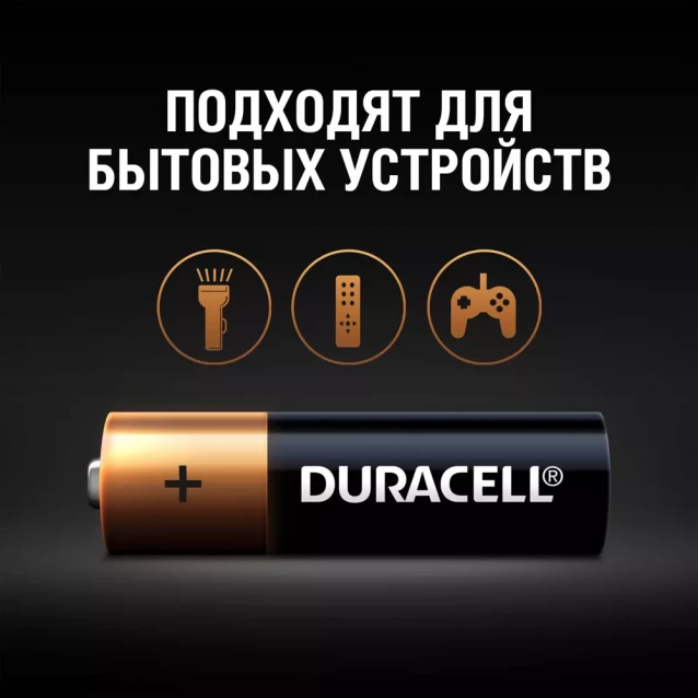 Батарейки щелочные Duracell AA 2 шт (5006199/5014419/5015105) - 4