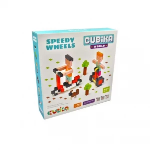 CUBIKA Дерев’яний конструктор Cubika World "Швидкі колеса дитяча іграшка