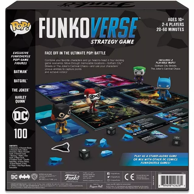 Настольная стратегическая игра FUNKO POP! VERSE DC Comics (4 фигурки) (42628) - 10
