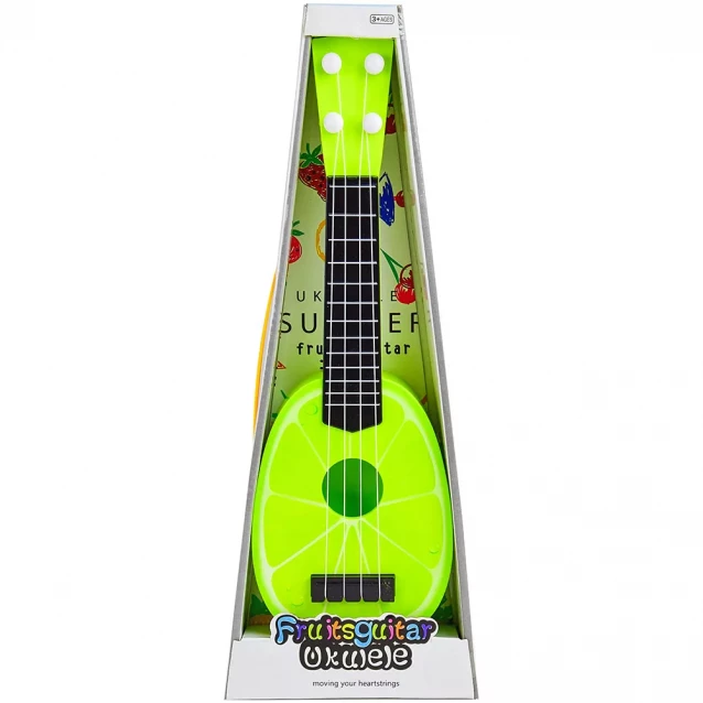 Shantou Іграшка гітара арт. 77-06B4, лайм, у коробці 41.5×15×5.3 см 77-06B4 - 2