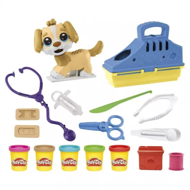 Набір для творчості із пластиліном Play-Doh Прийом у ветеринара (F3639) - 1