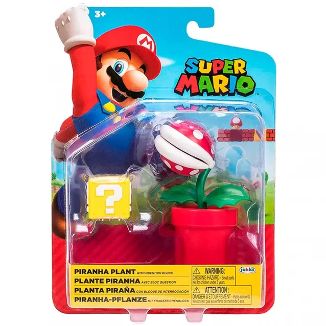 Фигурка с артикуляцией Super Mario Растение-пиранья 10 см (40825i) - 1