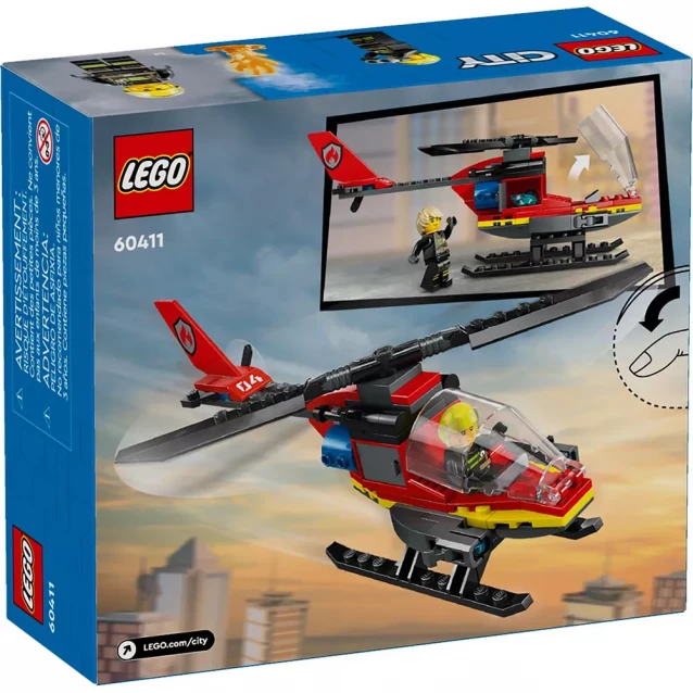 Конструктор LEGO City Пожежний рятувальний гелікоптер (60411) - 2