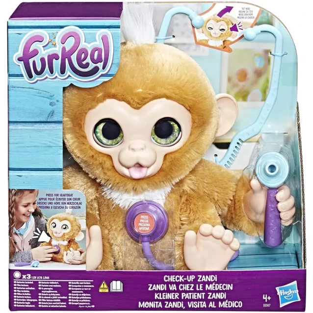 Інтерактивна іграшка FurReal Friends Мавпа Занді у доктора (E0367EU40) - 4