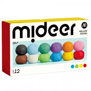 Пластилін Mideer 12 кольорів (MD1501) для малюків