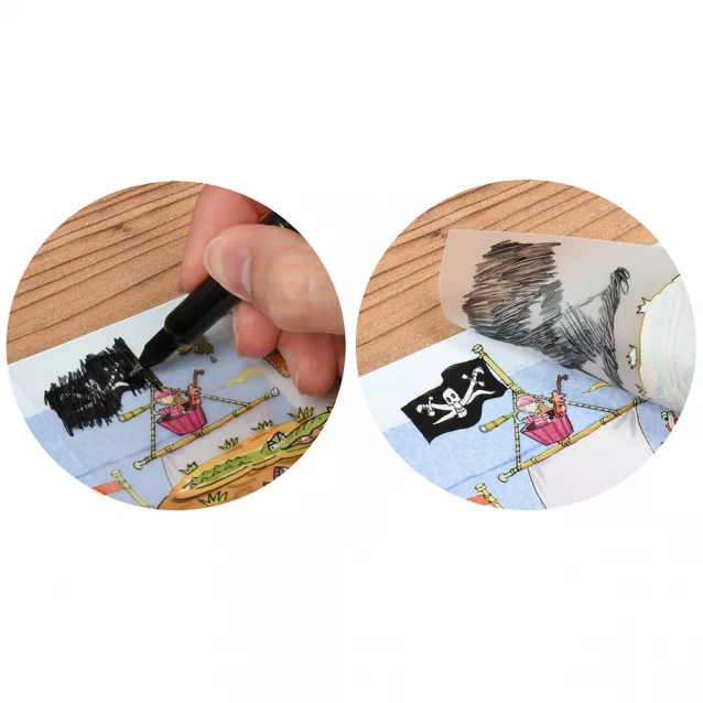 Набір перевідних наліпок Scribble Down з онлайн додатком Острів піратських скарбів (SD/20) - 5