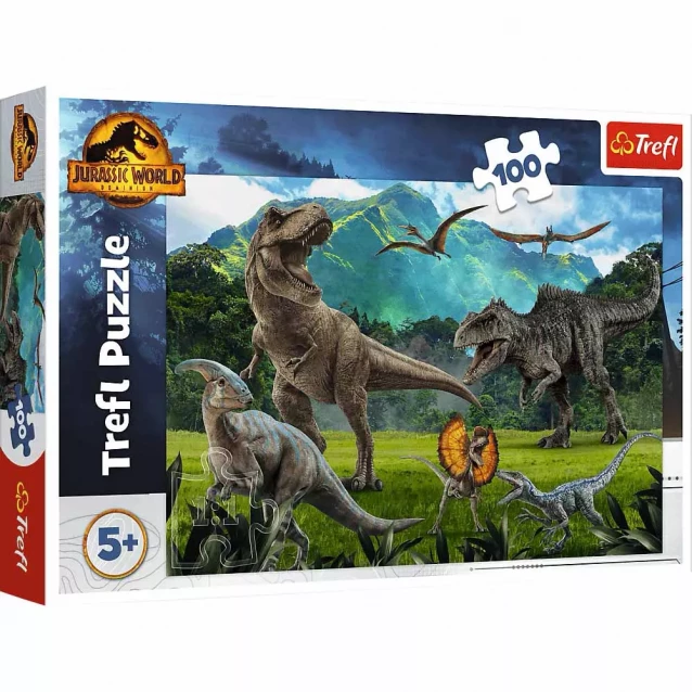 Пазли Trefl Світ динозаврів Динозаври 100 ел (16441) - 1