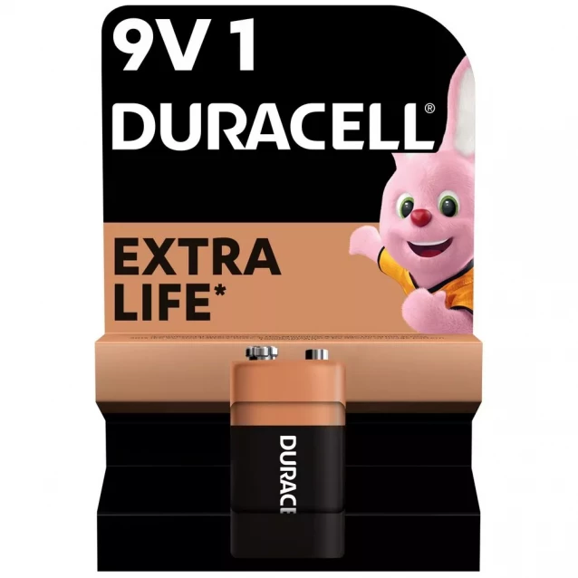 Батарейки лужні Duracell 9V 1 шт (5006014) - 1