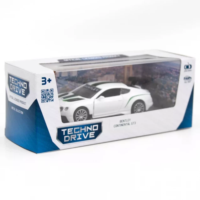 Автомодель TechnoDrive Bentley Continental GT3 біла (250258) - 12