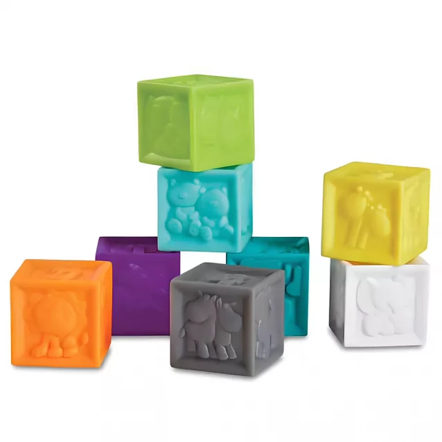 Силіконові кубики Infantino Яскраві розвивашки (315238) - 2