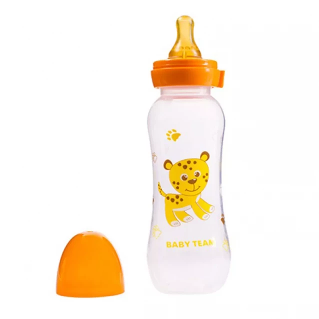 Бутылочка для кормления Baby Team с латексной соской 250 мл, 0+ (1310) - 6
