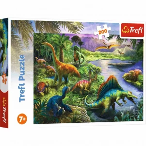 Пазли Trefl Хижі динозаври 200 ел (13281) дитяча іграшка