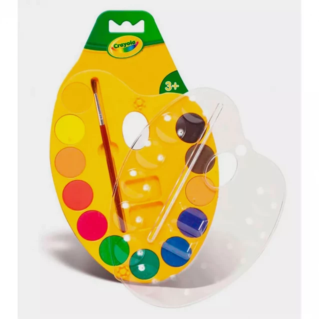 Фарби акварельні Crayola з пензликом 12 кольорів (53-8434) - 2