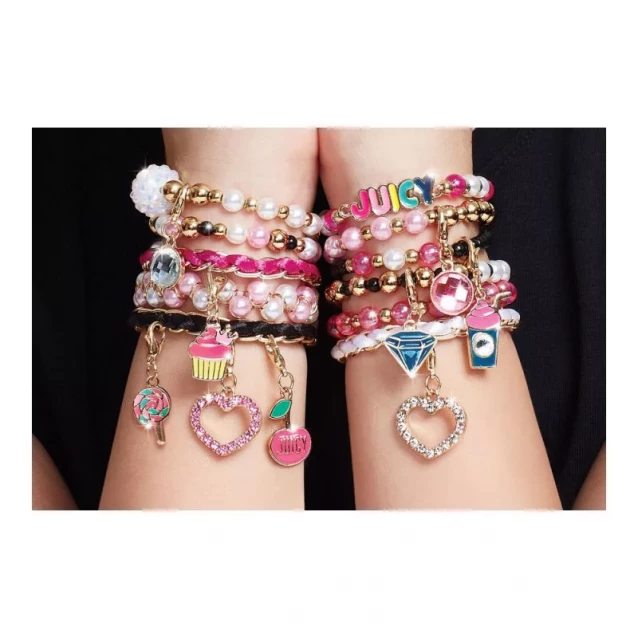 Набор для создания шарм-браслетов MAKE IT REAL Juicy Couture Розовый звездопад кулон (MR4408) - 5