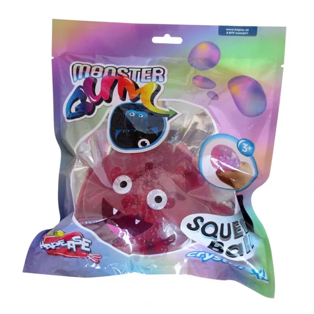 Іграшка-антистрес Monster Gum Squeeze Ball XL Crystal 12 см в асортименті (242979) - 2
