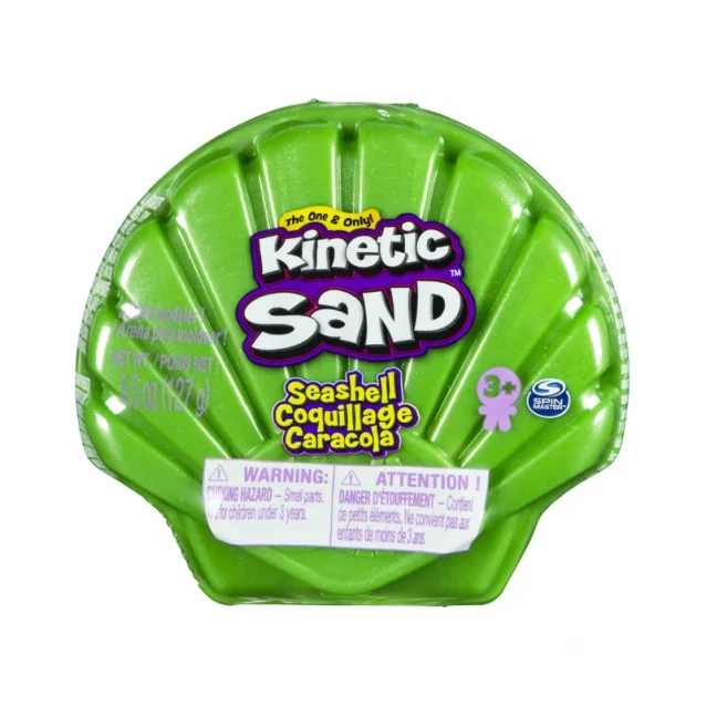 Кінетичний пісок KINETIC SAND & KINETIC ROCK Мушля зелена (71482G) - 1
