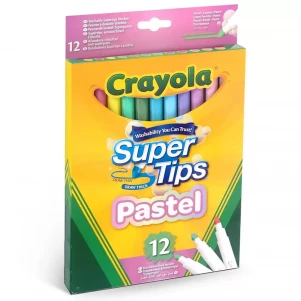 Фломастери Crayola Super Tips Pastel 12 шт (58-7515) дитяча іграшка