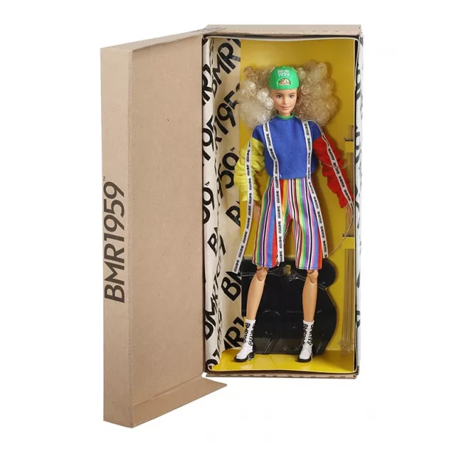 MATTEL BARBIE Колекционная кукла «BMR 1959» кучерявая блондинка Barbie - 4