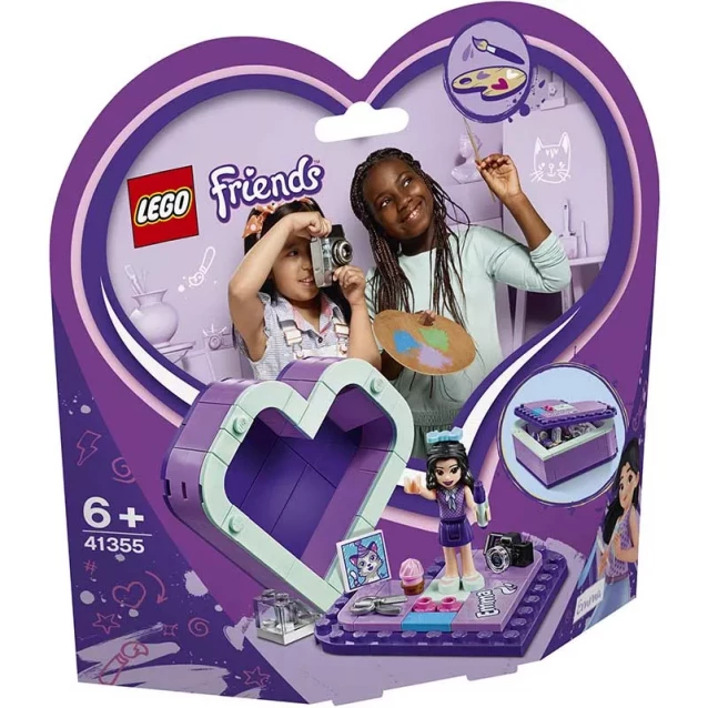 Конструктор LEGO Friends Конструктор Коробка-Серце З Еммою (41355) - 1