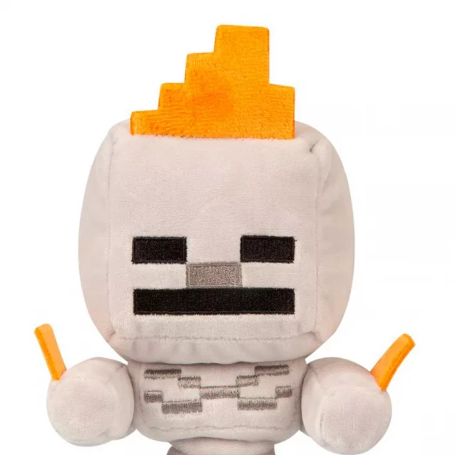 Плюшевая игрушка JINX Minecraft Happy Explorer Skeleton On Fire Plush Gray (JINX-9959) - 4