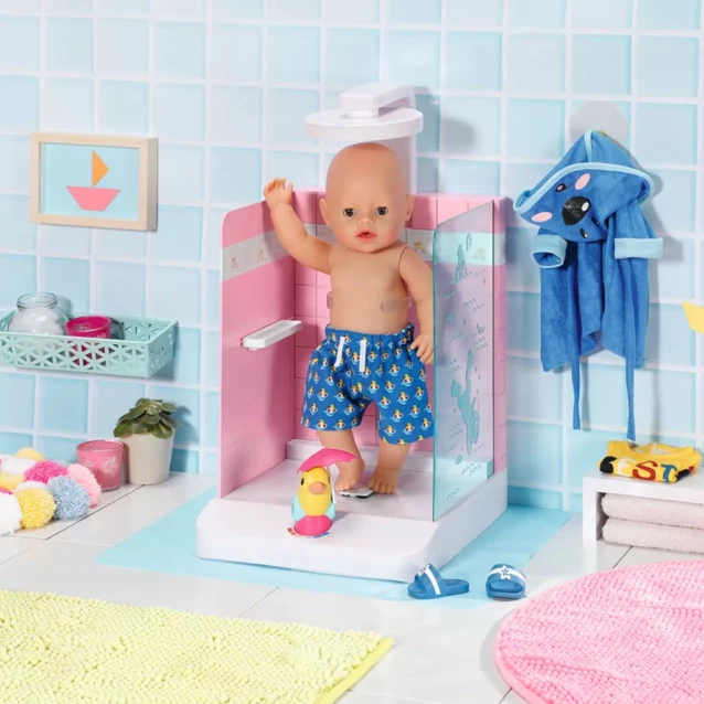 Автоматическая душевая кабинка для куклы BABY BORN - КУПАЕМСЯ С УТОЧКОЙ - 4