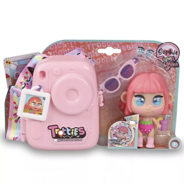 Мини-кукла Trotties Софи с фотоаппаратом розовая (TFT21000A) - 1