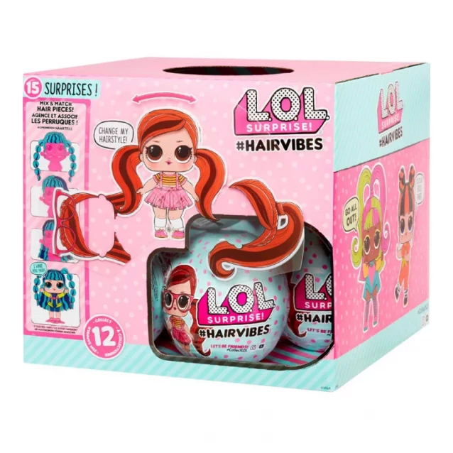 Набор 2 куклы LOL Surprise! S6 W1 серии Hairvibes Модные прически (564744-А) - 1