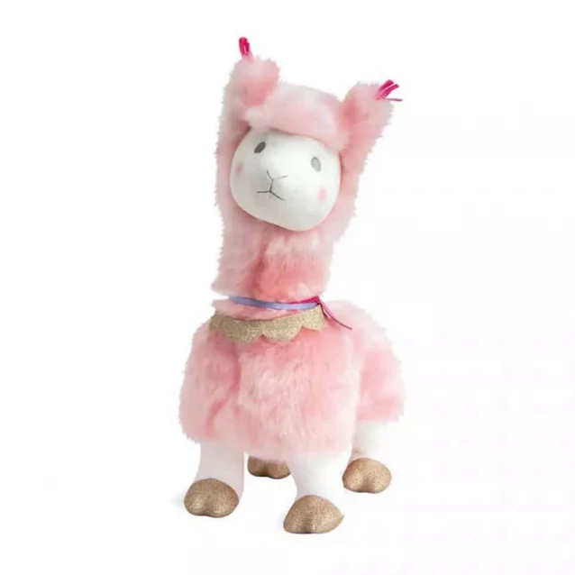 Мягкая игрушка Doudou лама розовая 50 см (HO2803) - 1