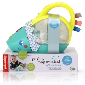 Игрушка развивающая Infantino Ёжик-пылесос музыкальный (307015) для малышей