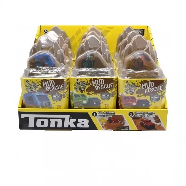 Іграшковий набір Tonka Машинка метал. з масою для ліплення та аксес. 4 види - 1