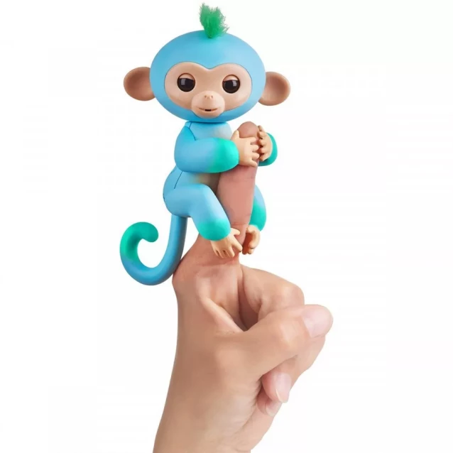 Fingerlings Двоколірна ручна мавпочка блакитно-зелена - 1