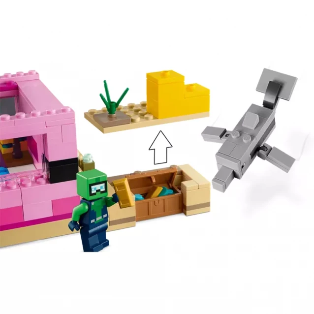 Конструктор LEGO Minecraft Дім-Аксолотль (21247) - 6