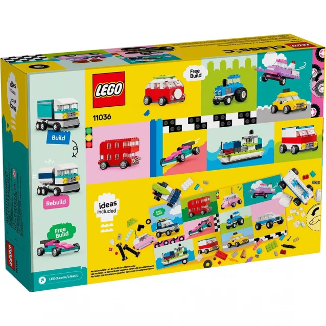 Конструктор LEGO Classic Творчі транспортні засоби (11036) - 2