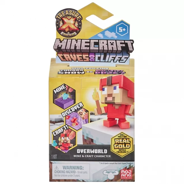 Фігурка-сюрприз Treasure Minecraft Печері та скелі Надземний світ (123620) - 1
