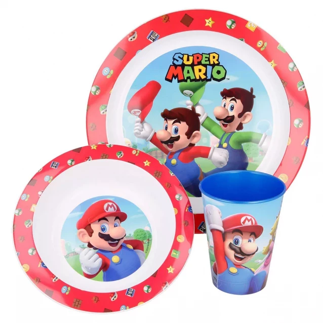 Набір посуду Stor Super Mario пластик (Stor-21449) - 1