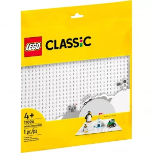 Конструктор Lego Classic Базова пластина білого кольору (11026) - ЛЕГО