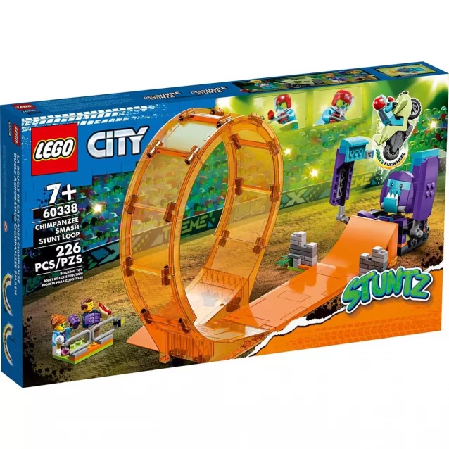 Конструктор LEGO City Stuntz Каскадерська петля «Удар Шимпанзе» (60338) - 1