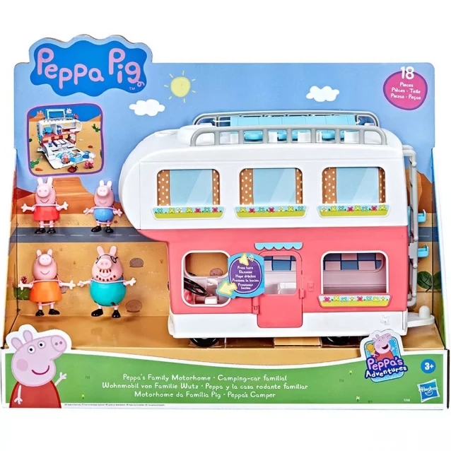 Ігровий набір Peppa Pig Сімейний кемпер Пеппи (F2182) - 1
