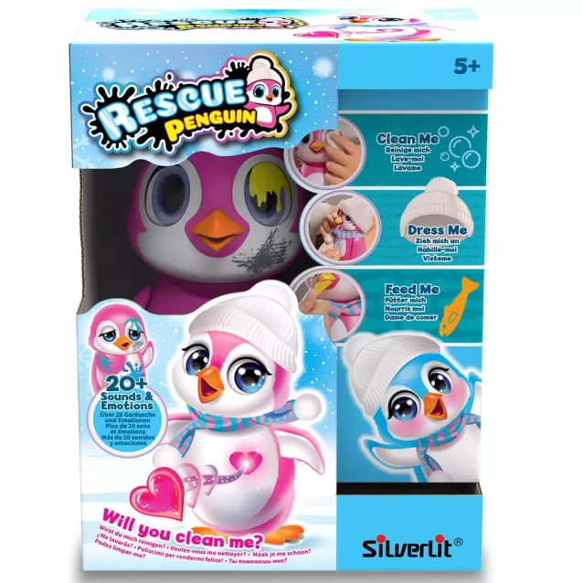 Інтерактивна іграшка Silverlit Врятуй Пінгвіна рожева (88651) - 2