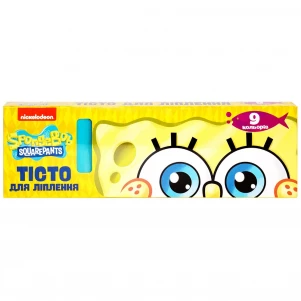 Тісто для ліплення Sponge Bob 15 г 9 кольорів (122567) дитяча іграшка
