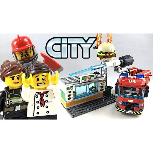 Конструктор Lego City Пожежа В Бургер-Барі (60214) - 3