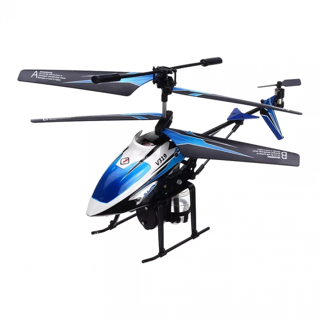 WL TOYS Іграшка вертоліт і/ч WL Toys V319 (синій) - 1