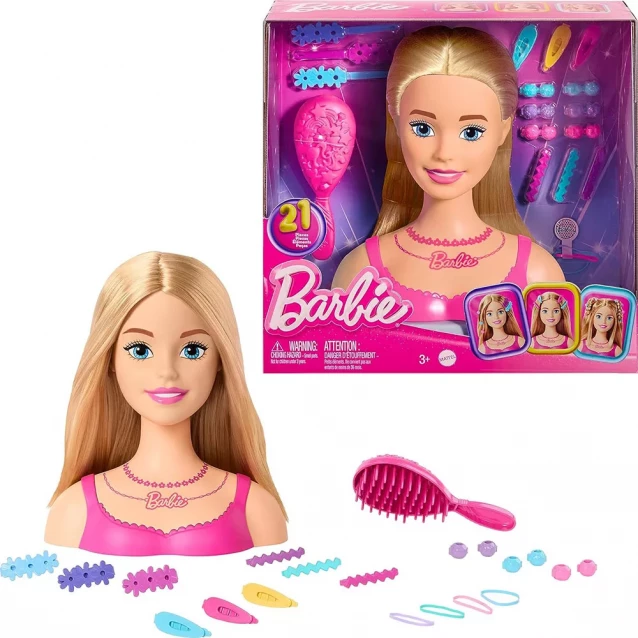 Лялька-манекен для зачісок Barbie Класика (HMD88) - 1