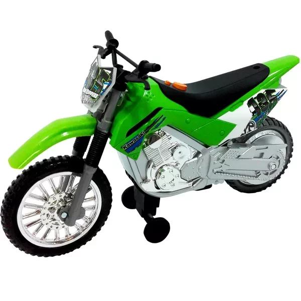 TOY STATE Мотоцикл Kawasaki KLX 140 Moto-Cross Bike со светом и звуком 25 см - 1