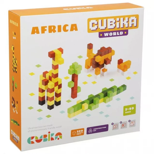 CUBIKA Деревянный конструктор Cubika World «Африка» - 1