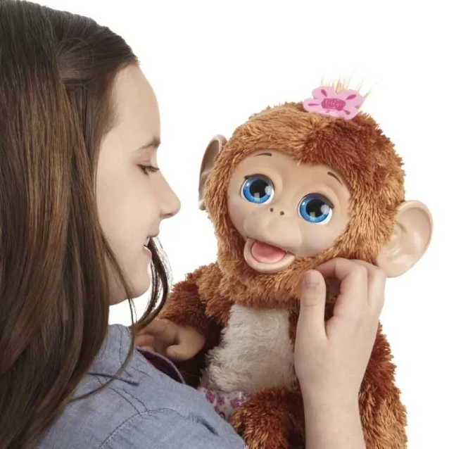 Интерактивная игрушка мягкая FurReal Friends Смешливая обезьянка (A1650E24) - 4