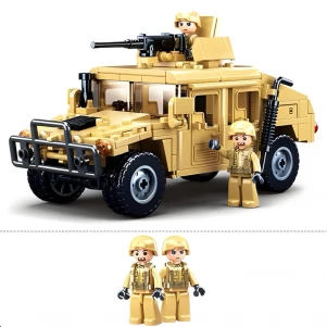 Конструктор Sluban Model Bricks Штурмовий автомобіль Хамер Н2 265 дет (M38-B083) дитяча іграшка